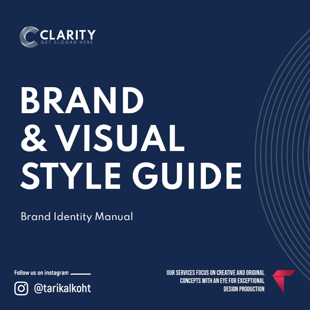 brand identity manual Clarity company