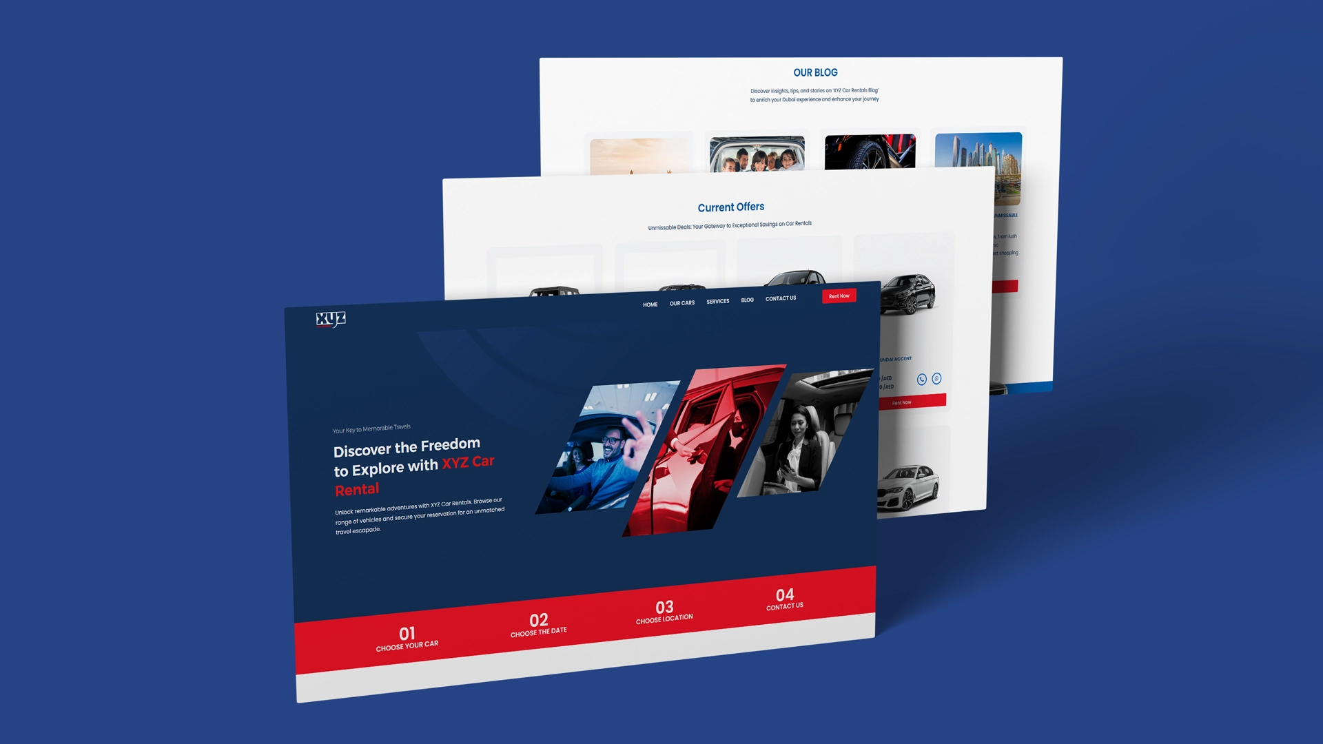 هندسة نظام حجز متكامل لشركة XYZ لتأجير السيارات في دبي.