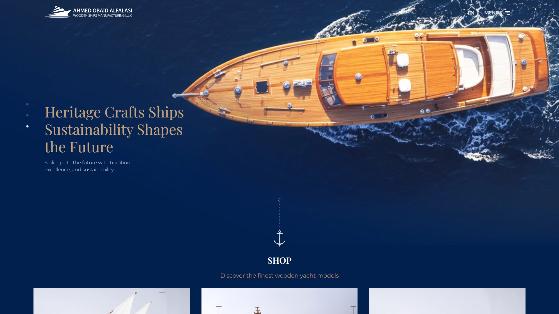 موقع Ahmed's Wooden Yacht — صناعة السفن الخشبية الإماراتية منذ الستينيات