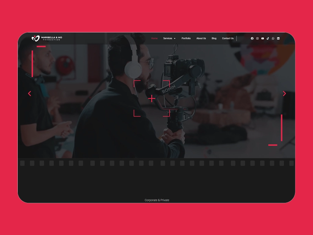 موقع Maribella & Mo — شركة إنتاج إعلامي احترافي في دبي